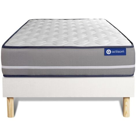 Kit rete e materasso matrimoniale Actilatex pur 80x200cm - Spessore : 20cm - Lattice e memory foam - rigido