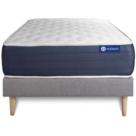 Kit rete e materasso matrimoniale Actilatex sleep 80x200cm - Spessore : 22cm - Lattice e memory foam - Bilanciato -