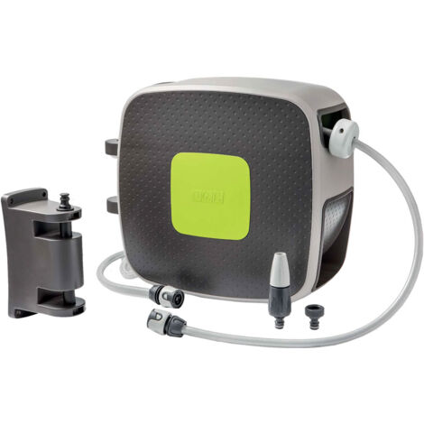 Kit Rewall 35 Gf Bewässerungsschlauchtrommel - Kunststoff + 1-2 Mt 35 Schlauch + Armaturen + Lanze