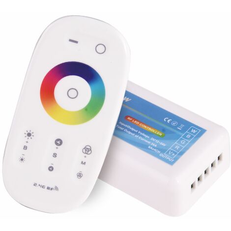 Kit RGBW Radiocomando + Centralina 12-24V a radiofrequenza Gestione Cambia Colore