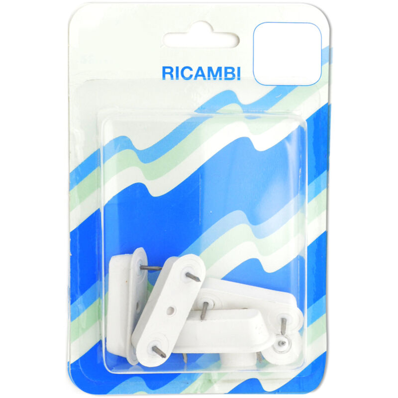 Kit paracolpi e tacchetto per sedile in legno bianco