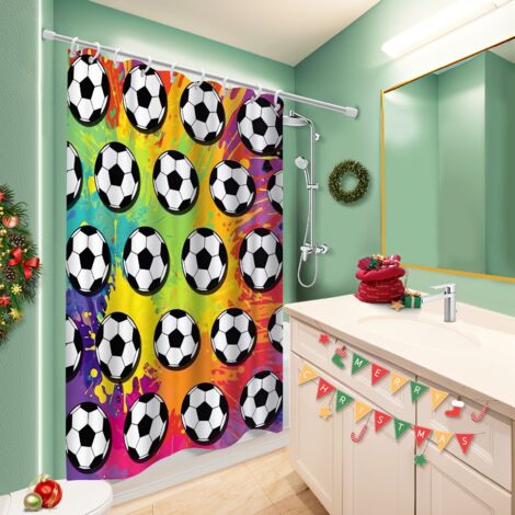 Kit rideau de douche en polyester 180x180 design polyester pour salle de bain pour une touche de gaieté et de couleur
