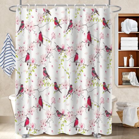 Kit rideau de douche en polyester 180x180 montage sans perçage bâche polyester douche pour maison de vacances au bord de la mer