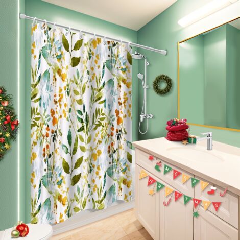Kit rideau de douche en polyester 180x180 original rideau séchage rapide pour décoration salle de bain