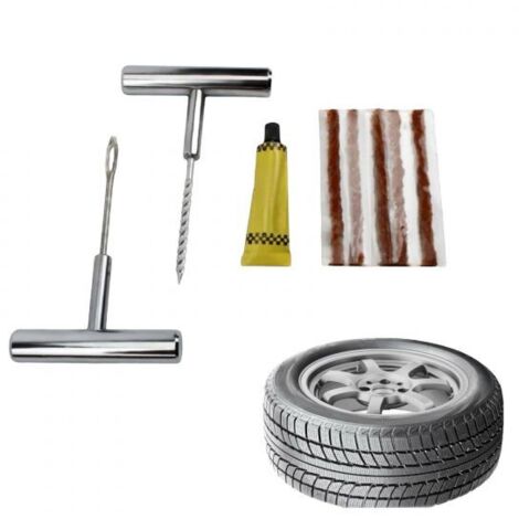 Kit Ripara Gomme Pneumatici Tubeless Riparazione Foratura Auto Moto ScooterArt.5326