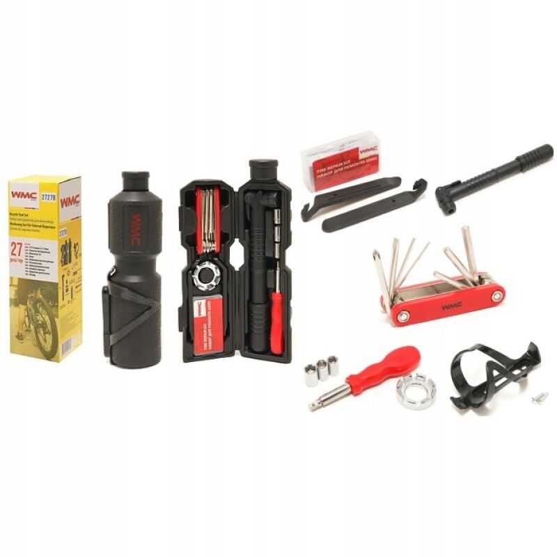 Image of Kit Riparazione Bicicletta Bottiglia 27 Pezzi