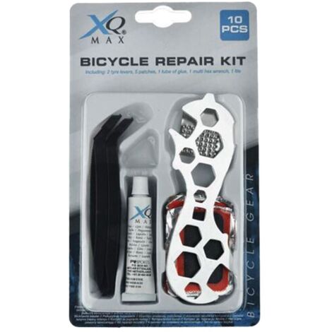 KIT RIPARAZIONE BICICLETTE set 10 pezzi