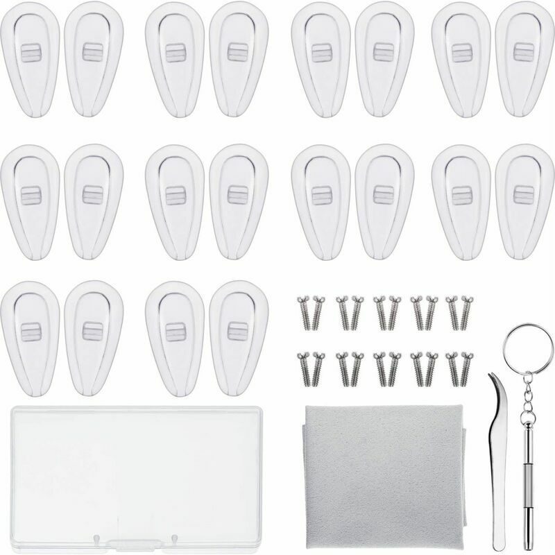 Kit Riparazione Occhiali 10 Paia Naselli Tubo
