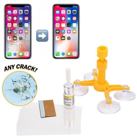 Kit riparazione piccole crepe del vetro cellulare in soli 20 minuti