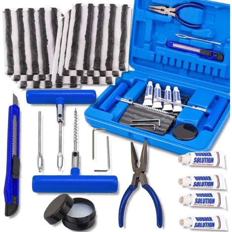 KIT RIPARAZIONE PNEUMATICI ROCKFORCE 45 ELEMENTI set completo