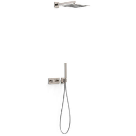 Kit robinet thermostatique encastré à 2 voies B-system pour douche Acier - TRES 30725204AC