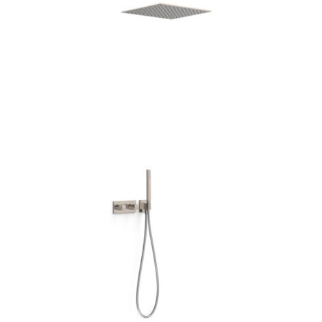 Kit robinet thermostatique encastré à 2 voies B-system pour douche Acier - TRES 30725206AC