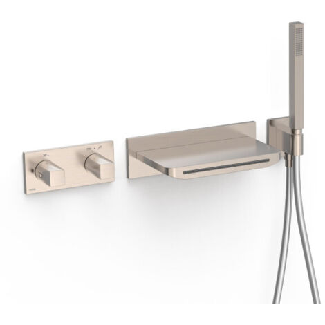 Kit robinet thermostatique encastré à 2 voies B-system pour douche Acier - TRES 30725207AC