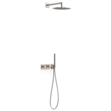 Kit robinet thermostatique encastré à 2 voies B-system pour douche Acier - TRES 30735204AC