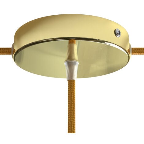 Creative Cables - Rosace XXL Rose-One Carré De 400 Mm Avec 3 Trous Et 4