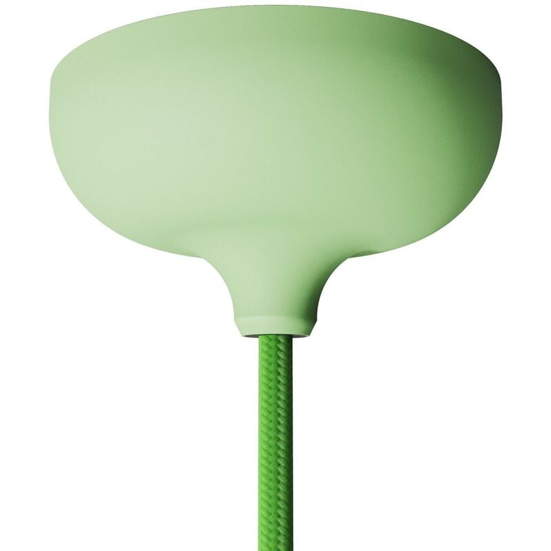 kit rosace en silicone avec trou central et possibilité de trou latéral vert prairie - vert prairie