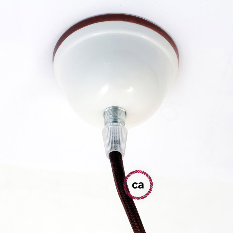 

Creative Cables - Kit rosetón cerámica Mini | Blanco - Marrón - Blanco - Marrón