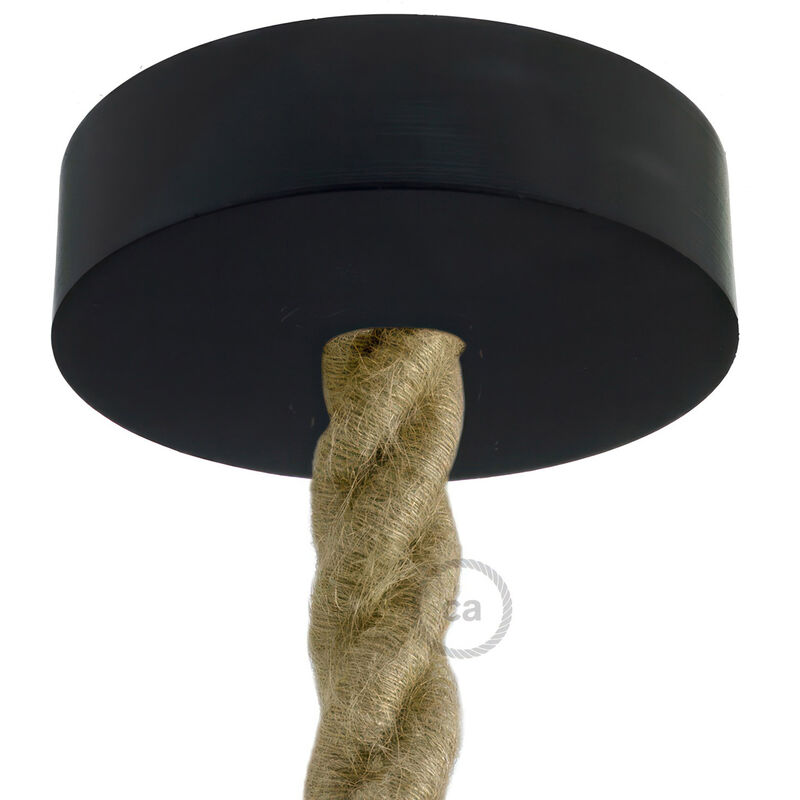 

Creative Cables - Kit rosetón de madera para cable 2XL | Negro - Negro
