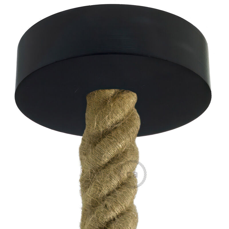 

Creative Cables - Kit rosetón de madera para cable 3XL | Negro - Negro