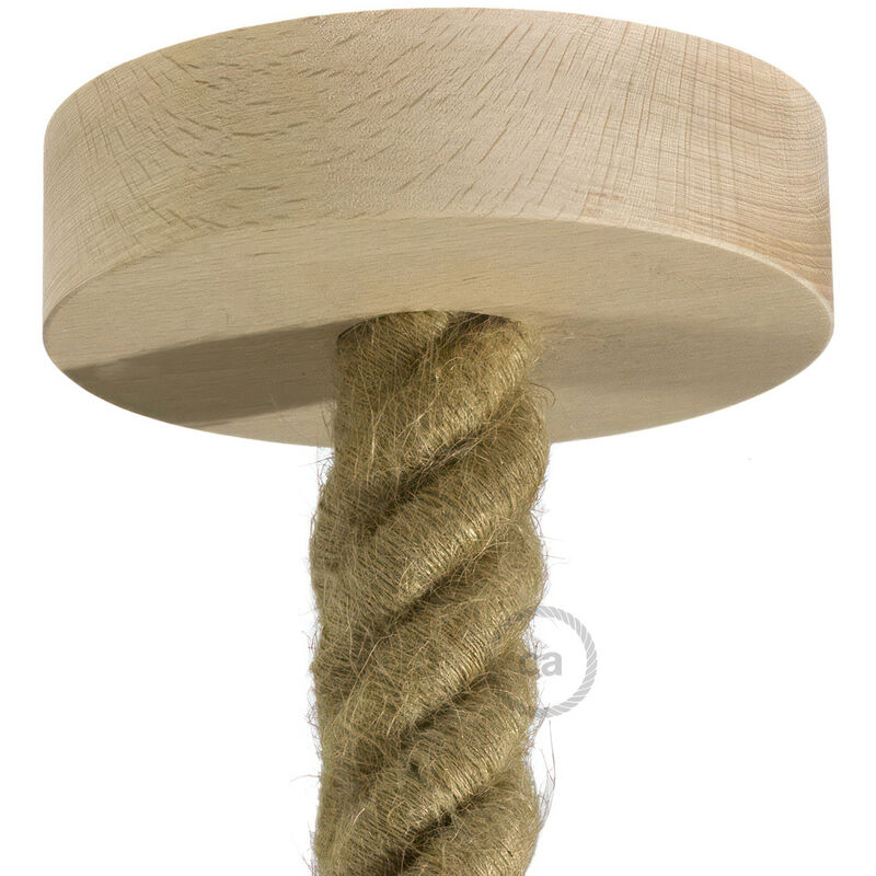 

Creative Cables - Kit rosetón de madera para cable 3XL | Neutro - Neutro