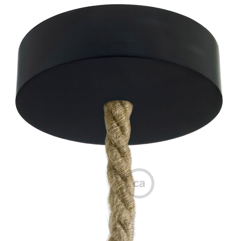 

Kit rosetón de madera para cable XL | Negro - Negro