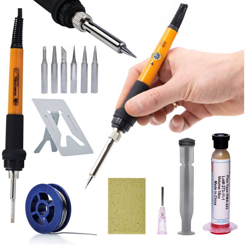 Set Rosfix, saldatore di precisione con potenziometro 12in1 OP60W PE9