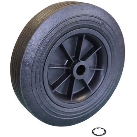 Kit roue gomme Ø250 pour bétonnières ALTRAD et Guy Noel – Rondelle de frein incluse – Compatible 170L à 180L – Pour chantiers humides