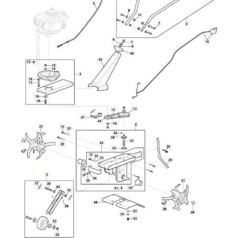 KIT ROUES ARRIÈRE TI 36 V ORIGINAL STIGA - 118805073/0
