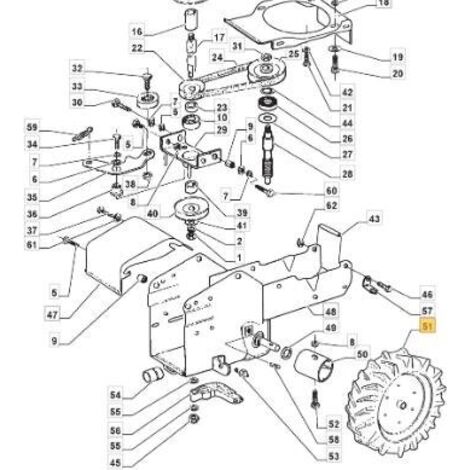 KIT ROUES SOLIDES MFL02 - RX ET SX ORIGINE STIGA - 118805285/0