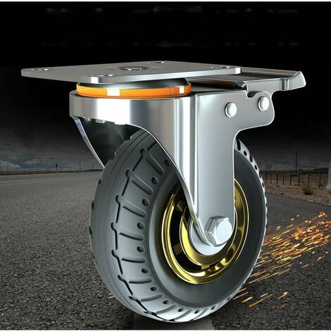 DHKLFA Kit Roues Universelles de 3 Pouces sans Freins - Silencieuses