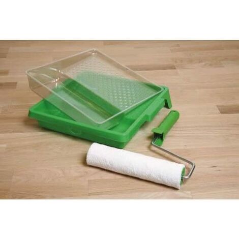KIT Rouleau Complet pour HUILAGEÃ‚Â : 1 bac + bacs jetables + 1 rouleau microfibre avec monture