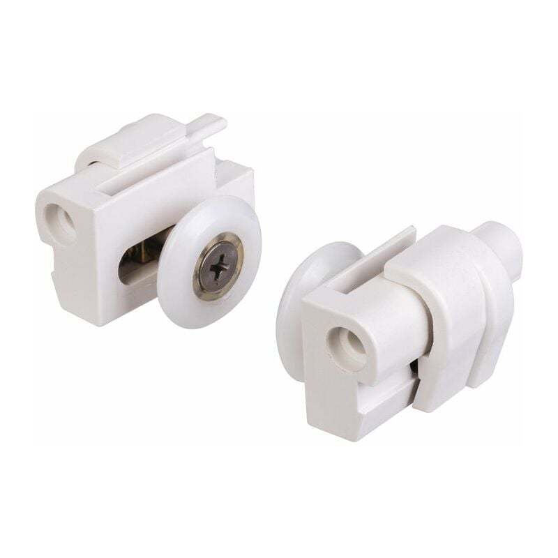 Roulettes déclipsables pour porte de douche Lunes 2.0 2P - Jeu de 2