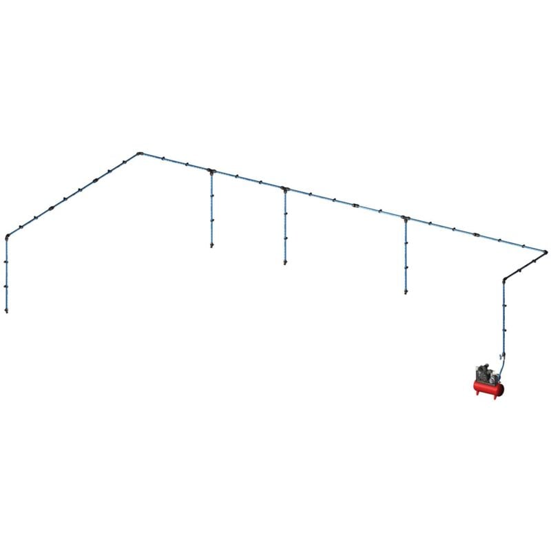 Clas - Kit réseau alu ø20mm l. 30M 4 descentes pour réseau d'air comprimé - kr 3020 Equipements