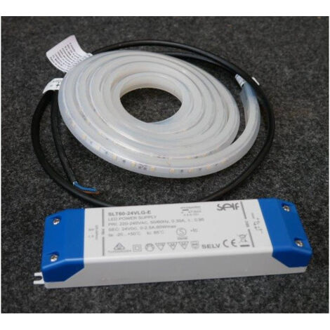 Kit ruban LED 36W souple 4200K 2640lm longueur 2m précablé avec alim 230/24V exterieur IP65 JAKLED 65