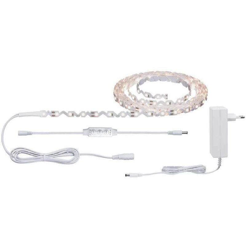 FlexLED 3D 78963 Ruban led (Base) avec connecteur mâle 12 v 5 m blanc chaud 1 pc(s) - Paulmann
