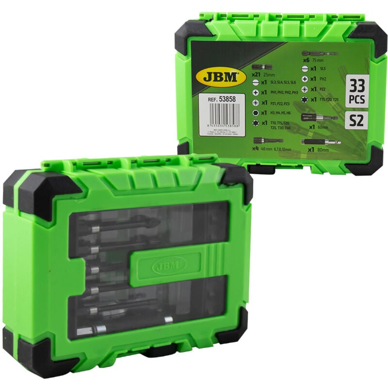 JBM - tui d'embout d'impact avec adaptateurs S2 - finition noire 53858