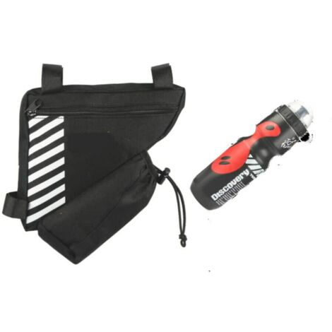 KIT SACCA BORSA BORSELLO PORTABORRACCIA BICI BICICLETTA MTB + BORRACCIA 650 ML