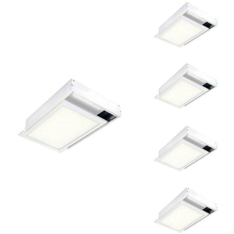 Kit Saillie BLANC pour Panneau LED 60x30 Slim (Pack de 5) - SILA