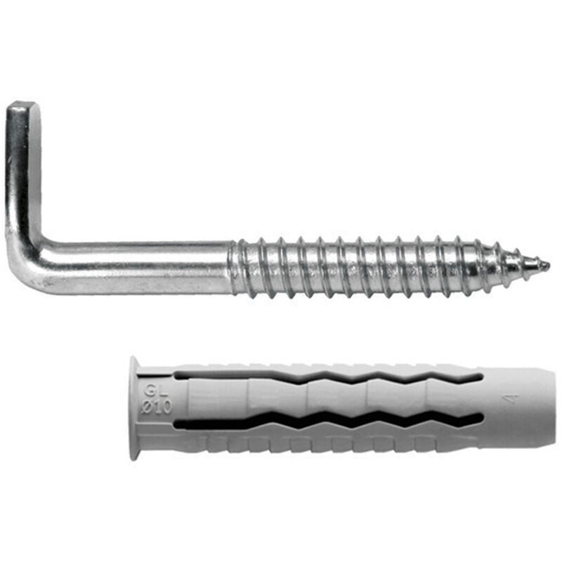 Kit Sanitario Alcayata con Taco Ø 10 x 50 mm