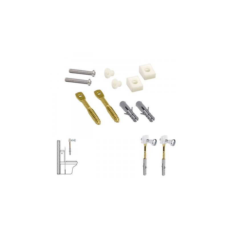 

Kit sanitario fijación wc horizontal 5x70 mm. (2 piezas)