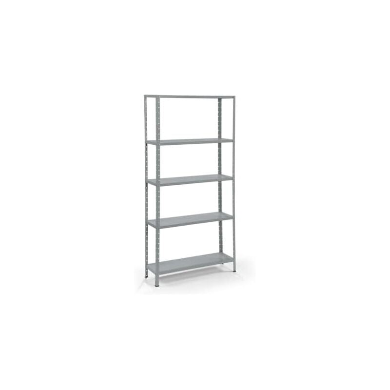 Kit scaffale 5 ripiani in metallo100x40cm