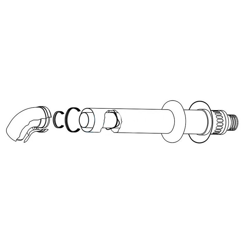 Kit scarico fumi a parete per scaldabagni Rinnai 80/125 FOT-HX080-007