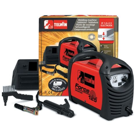KIT SCHWEISSGERÄT Inverter TELWIN FORCE 125 230V PROFESSIONAL