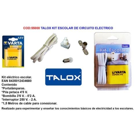 FPLUS Kit scolastico per circuiti elettrici Talox