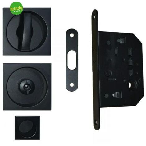 Kit scorrevole Frosio Bortolo quadro nero satinato