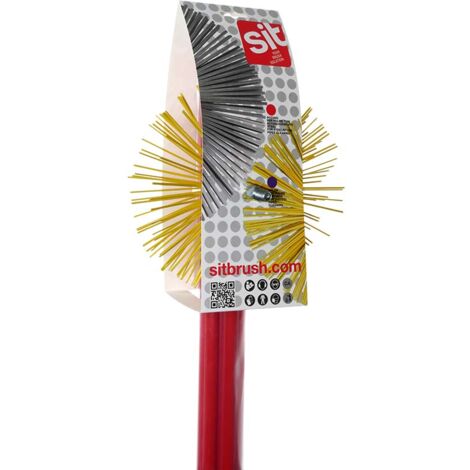 Kit scovolo per pulizia camino in piattina d'acciaio lunga 7 metri, spazzola in nylon Ø 250 mm