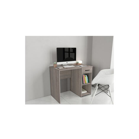 KIT SCRIVANIA 1 CASSETTO ROVERE O ROVERE GRIGIO CM.75X50X75H