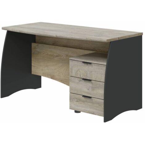 KIT SCRIVANIA ESTIL C/3 CASSETTI 136X67X74 ROVERE ANTRAC