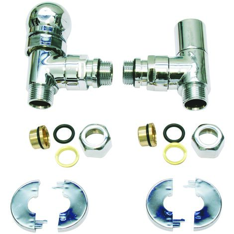 Kit sèche-serviette thermostatisable design chromé