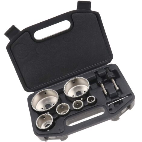Kit sega a tazza diamantata per piastrelle in ceramica con contenitore in lega 6 fori 22-73 mm taglio del calcestruzzo portatile e durevole